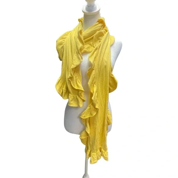 GAP. Angora Blend Scarf. Yellow. Soft and lovely. Dimensions: 41 x 11 inches - Picture 1 of 7